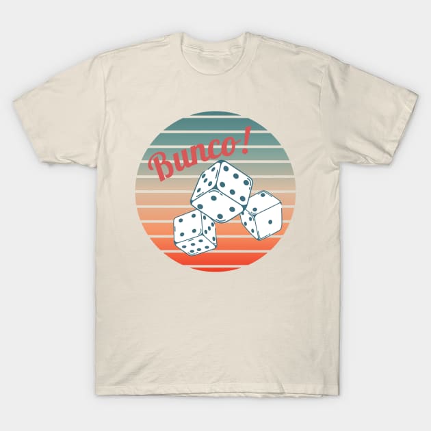 Bunco Dice Sunset T-Shirt by MalibuSun